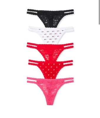 Victoria's Secret Women's lace thong multipack 