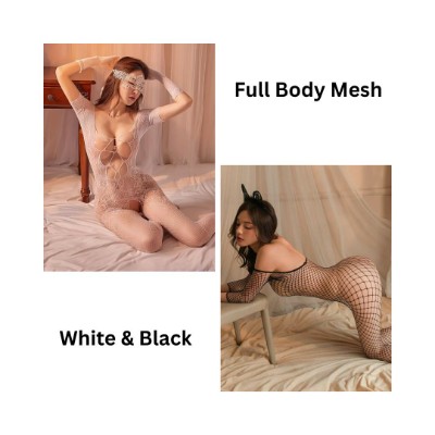 White and Black Full Body Mesh