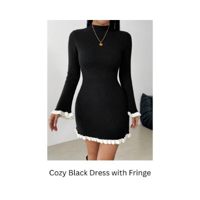 Sexy Black Mini Dress