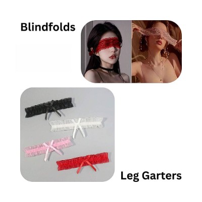 Blindfolds and Garters Set