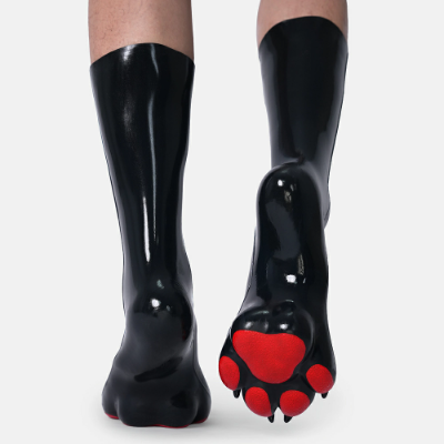 Silicone Digitigrade Standable Paws-Black main body