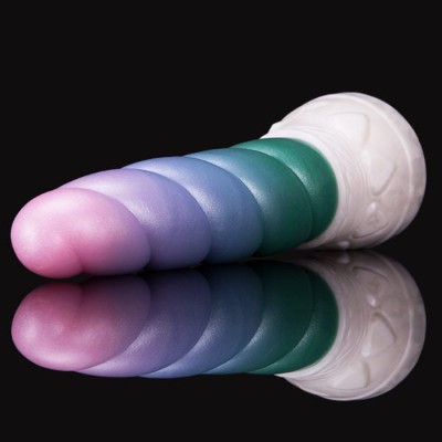 Mystic® Unicorn Horn Toy Medium Size Soft Firmness Signature Color w/ Suction Cup