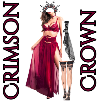 Fund ENTIRE Crimson Crown Look