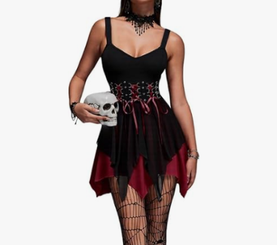 Lace-up D-Ring Dress