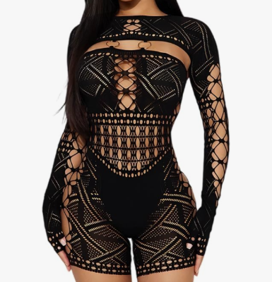 Fishnet Romper