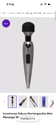 Deluxe Rechargeable Mini Massage Wand Vibrator