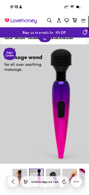 Deluxe Rechargeable Mini Metallic Massage Wand Vibrator