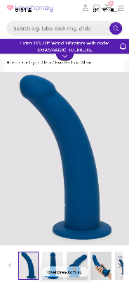 Curved Silicone Suction Cup Dildo 9 Inch
